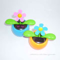 NEW GIFTS Automatic swing Sunflower solar ornaments apple flower car accessories toys free shipping